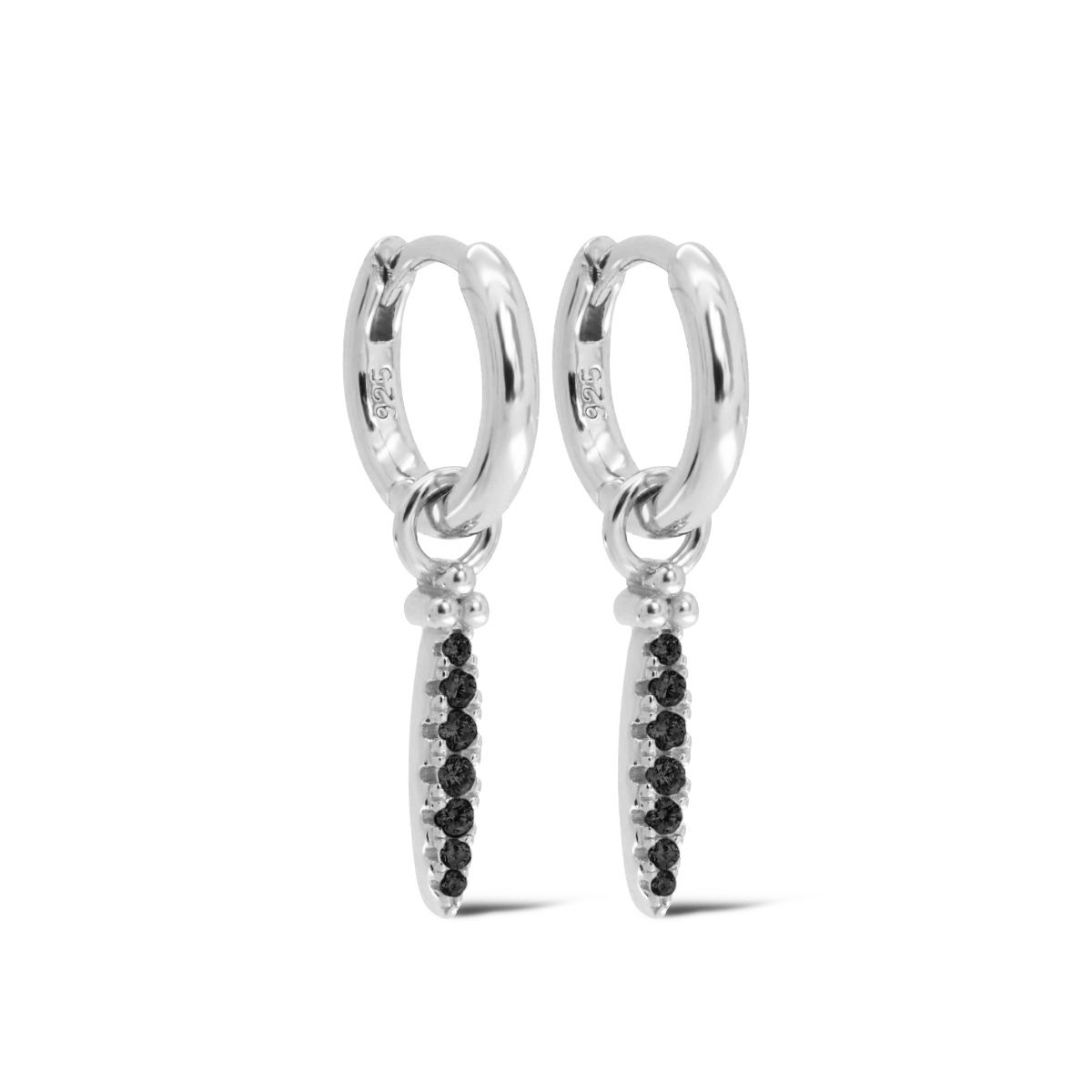 Karma Hinged Hoops Mari Zirconia A126S_B oorbellen
