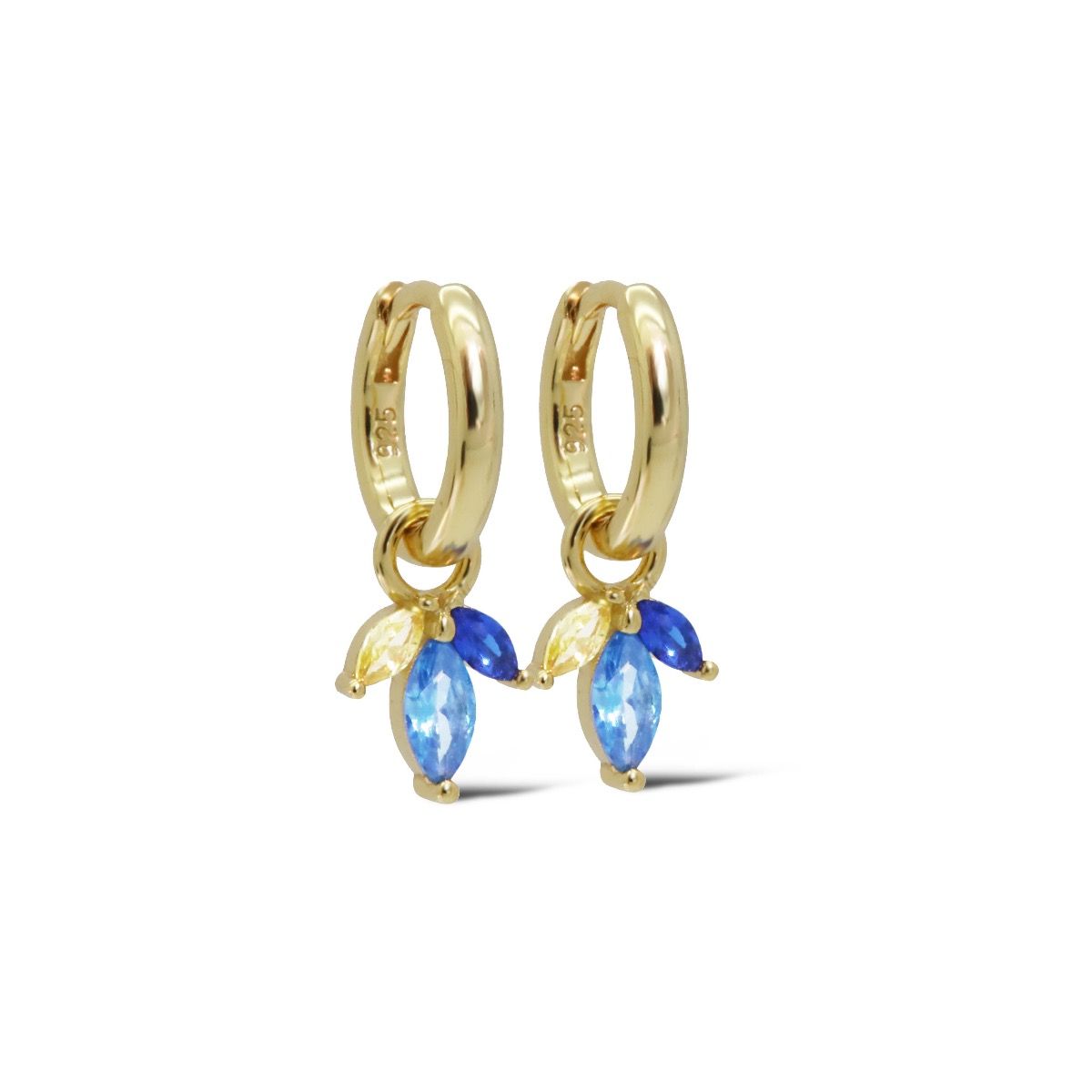 Karma Hinged Hoops PERSIAN Goldplated 12MM A129GP oorbellen
