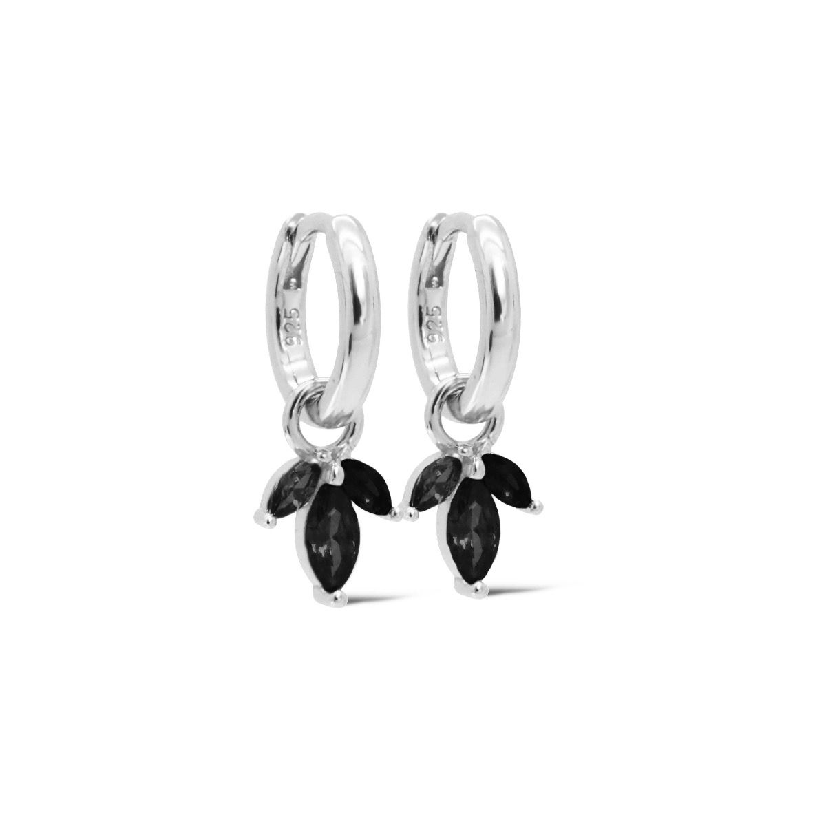Karma Hinged Hoops A129s_bl Sieraad oorbellen