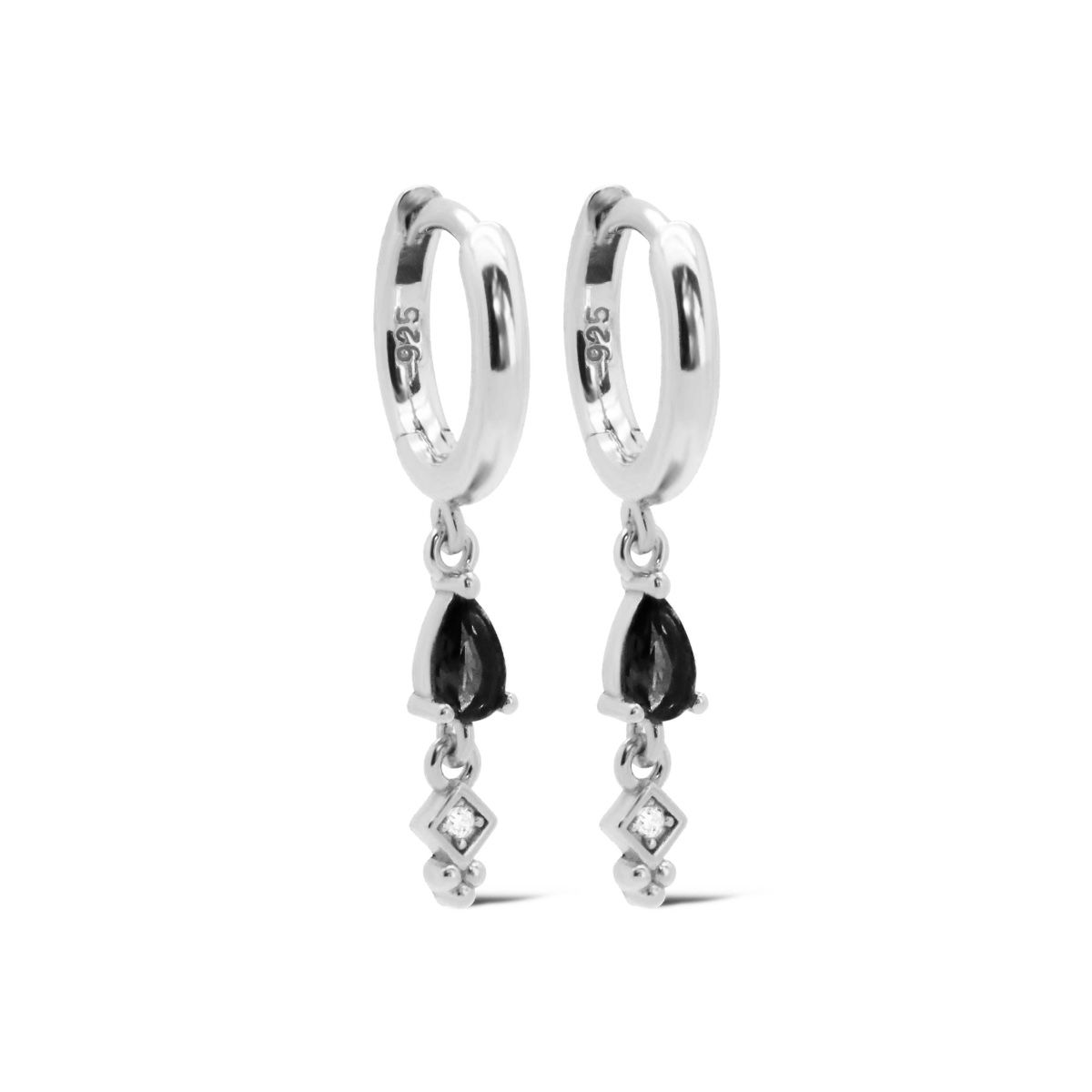 Karma Hinged Hoops MINA Drop A139S_B oorbellen