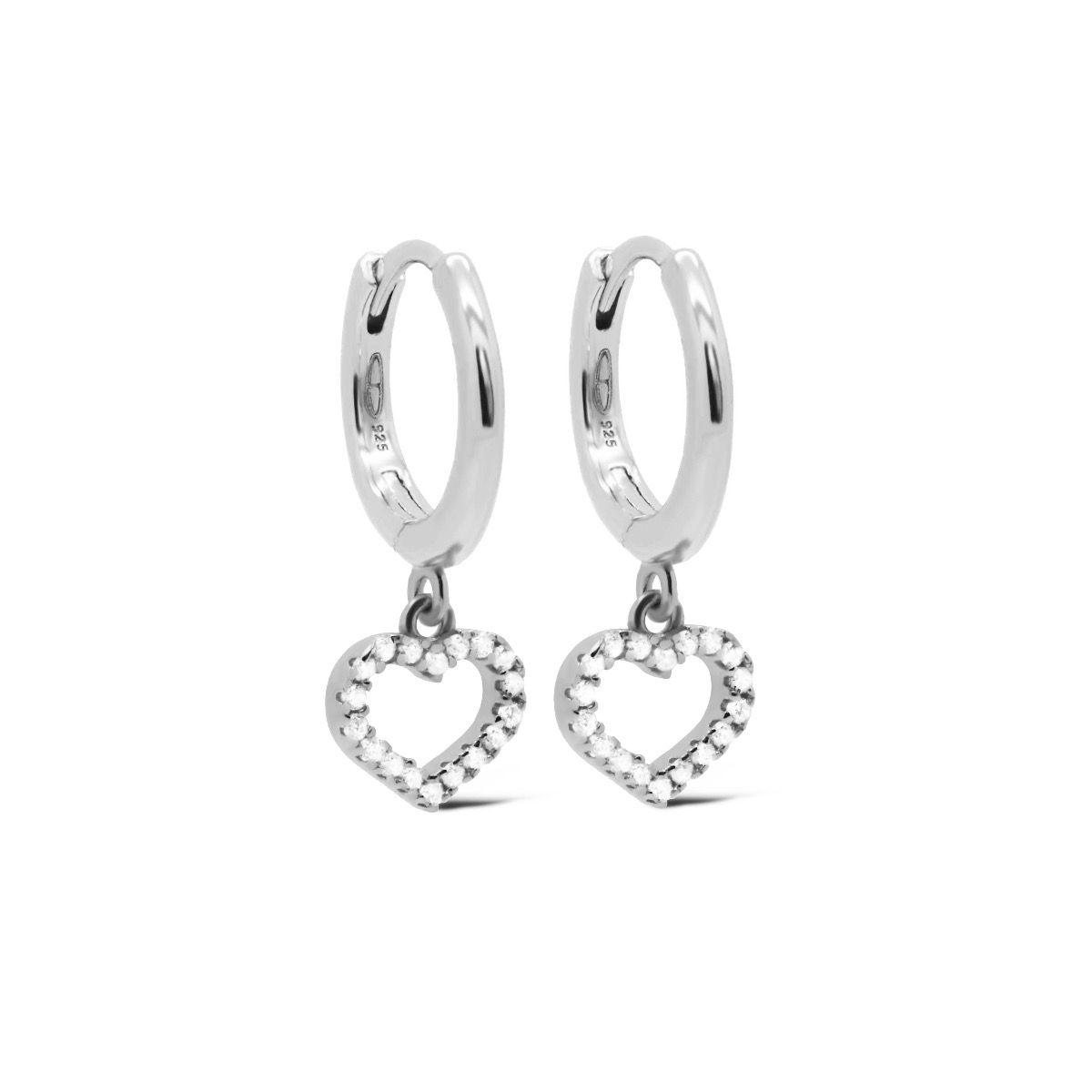 Karma Hinged Hoops CELIE Heart 12MM A145S oorbellen