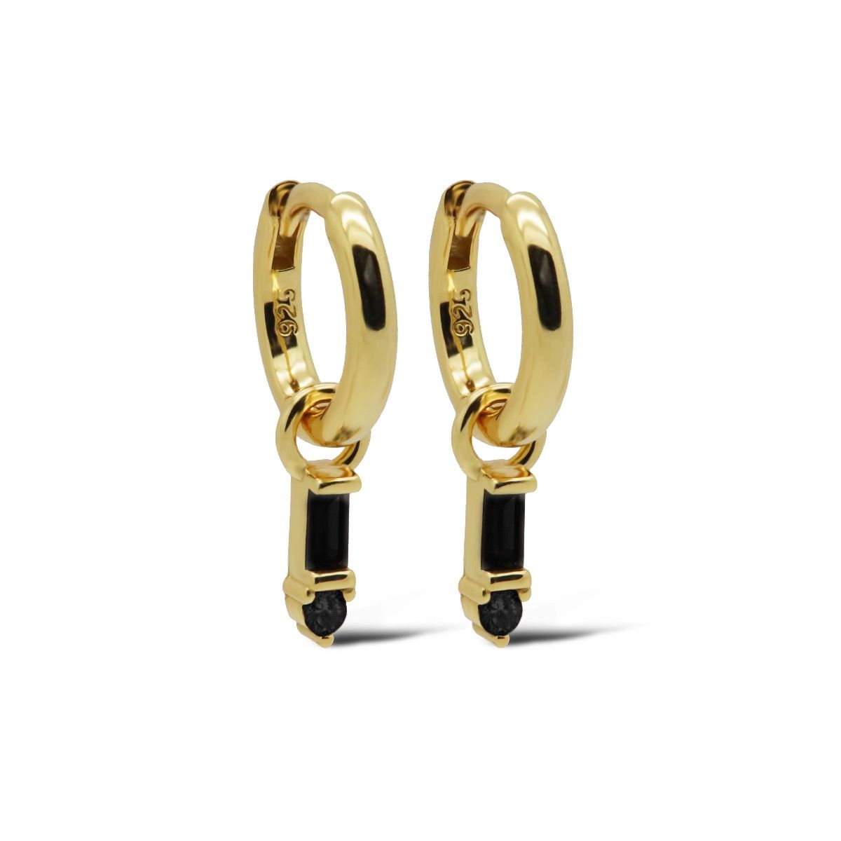 Karma Hinged Hoops EMMY Goldplated A147GP_BL oorbellen