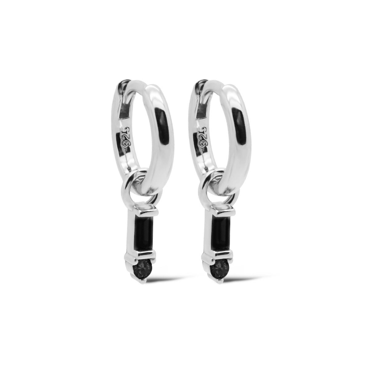 Karma Hinged Hoops A147s_bl Sieraad oorbellen