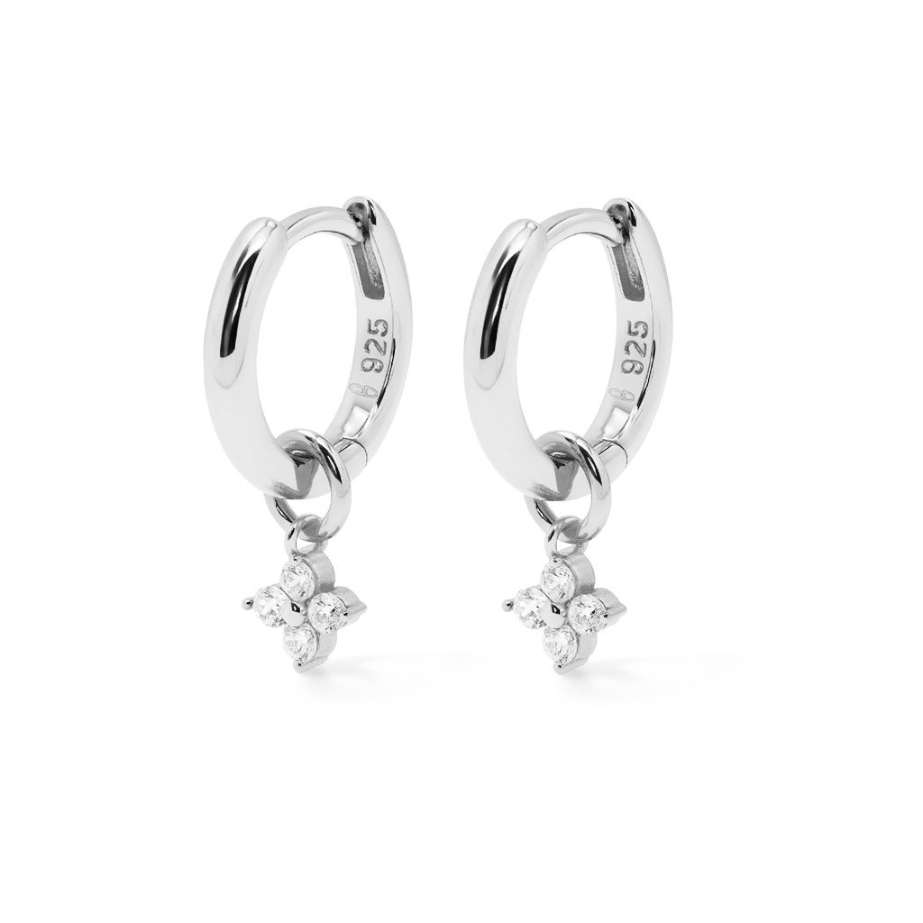 Karma Hinged Hoops Zirconia VIOLA A185S oorbellen