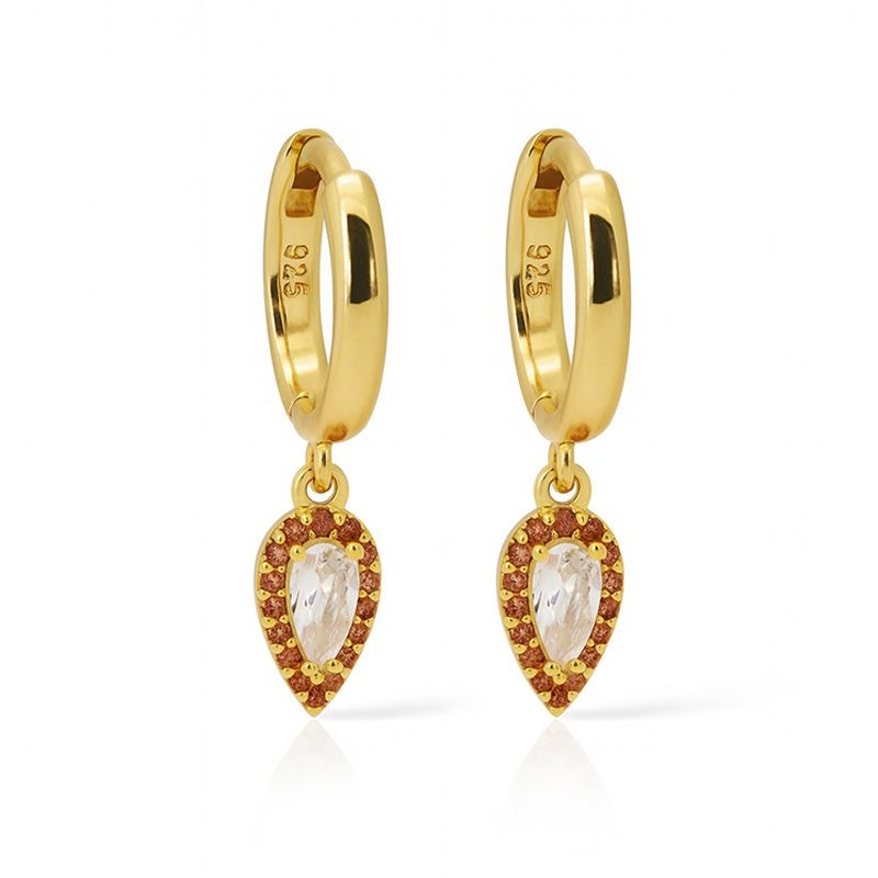 Karma Hinged Hoops AYA Sieraad Goud oorbellen
