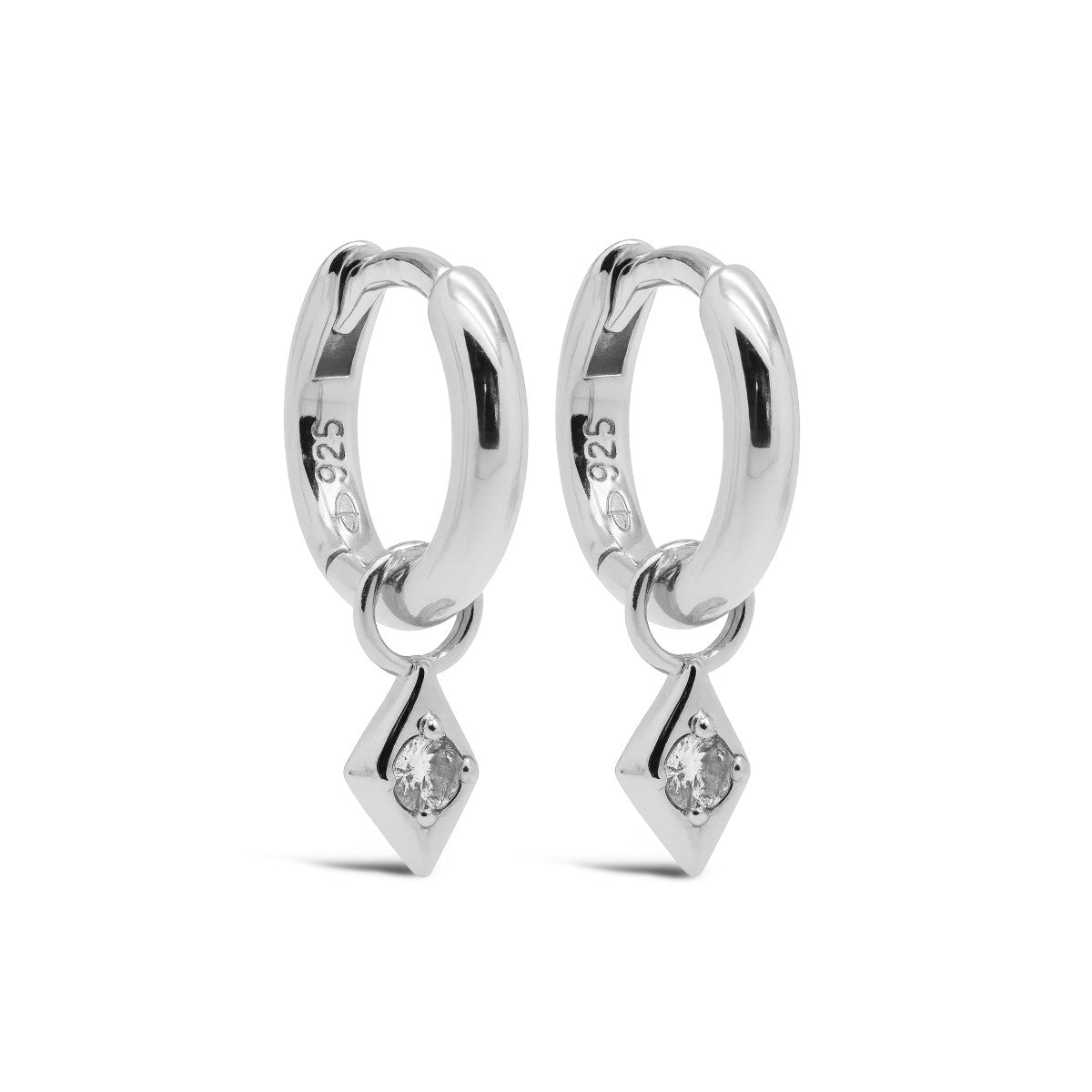 Karma Hinged Hoops Symbols Hanging Zirconia MAPLE A195S oorbellen