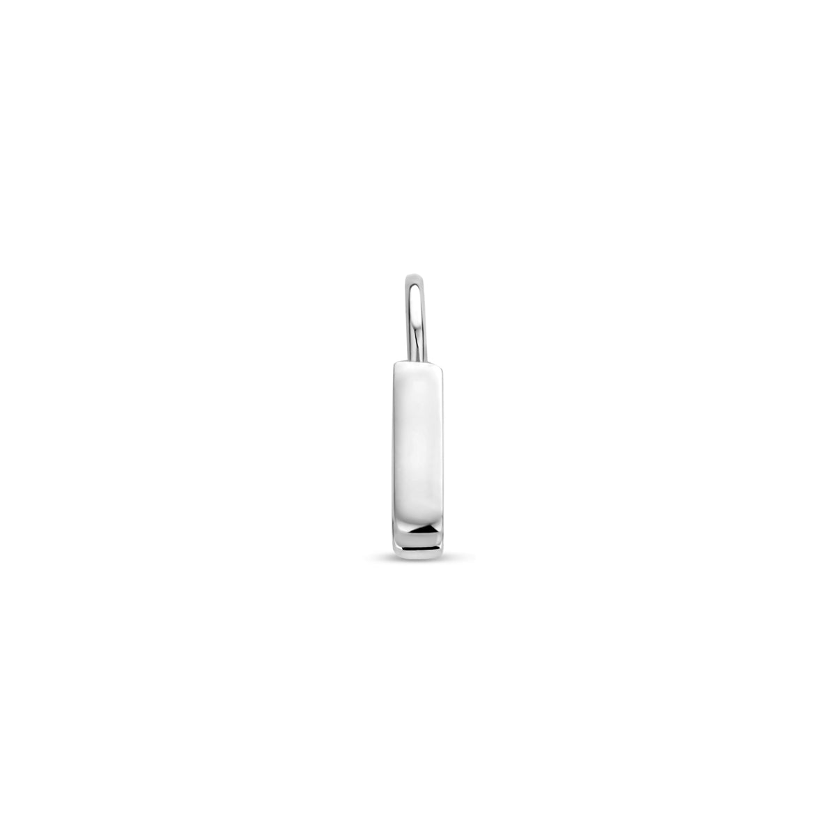 Oorringhanger letter N 6 mm zilver #Letter_N
