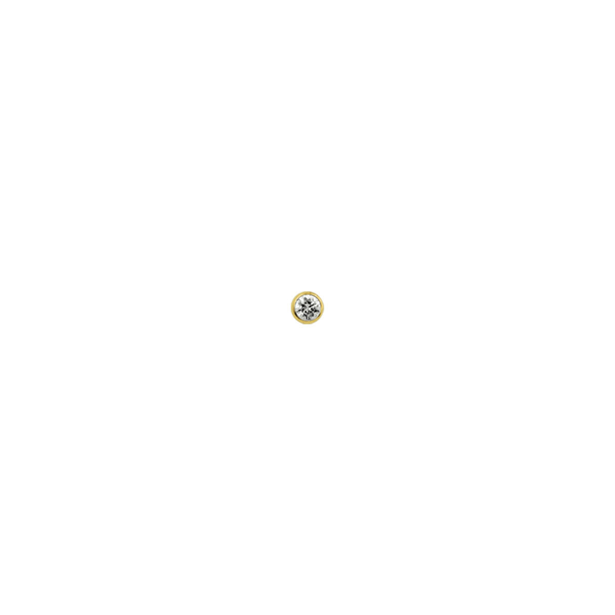 Fantasy Collection 14K Geelgouden Piercing met Zirkonia 4015804