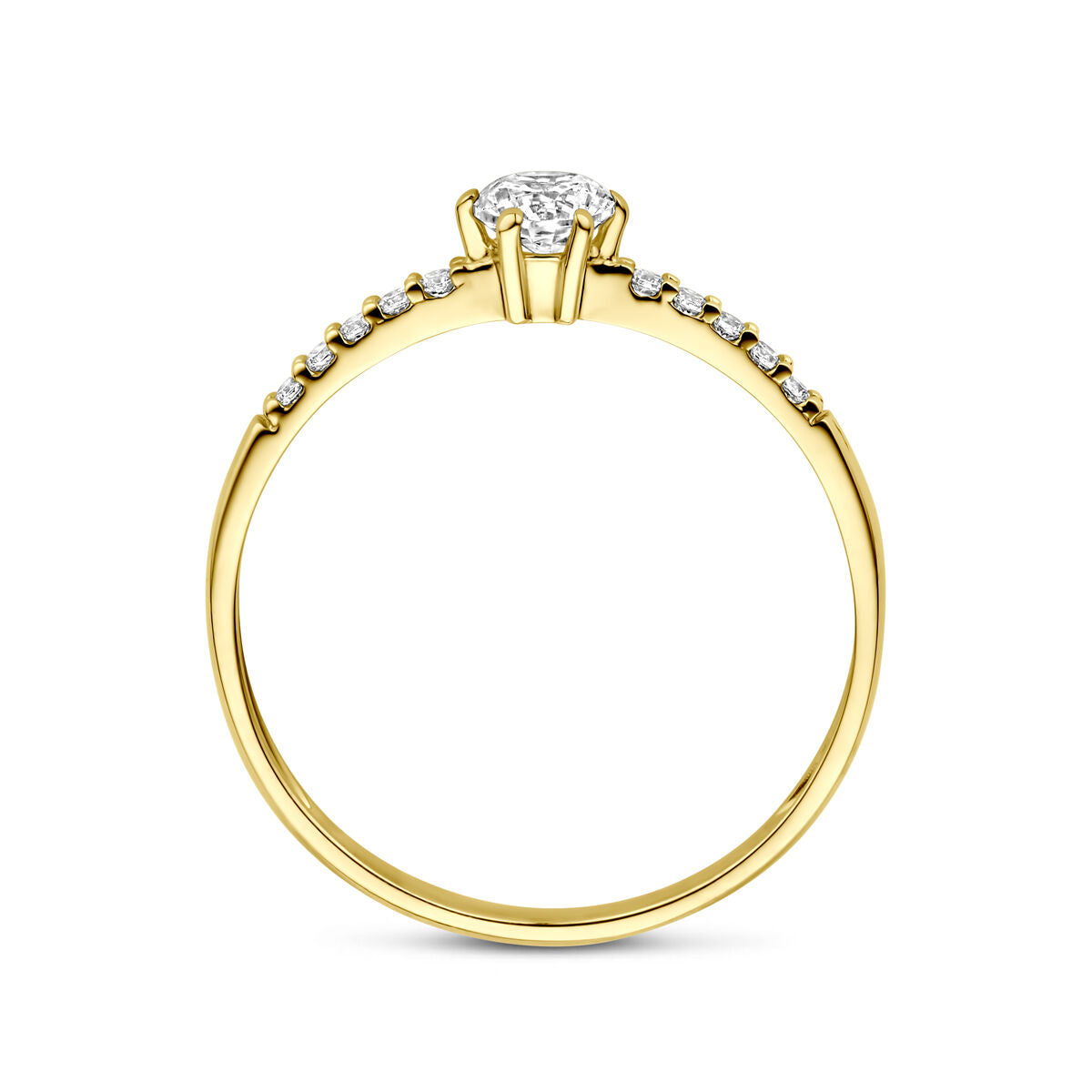 Fantasy Collection Ring zirkonia 14K geelgoud