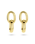 14K geelgouden oorhangers schakel 24 mm - 4034405 - PansiteNederland.nl