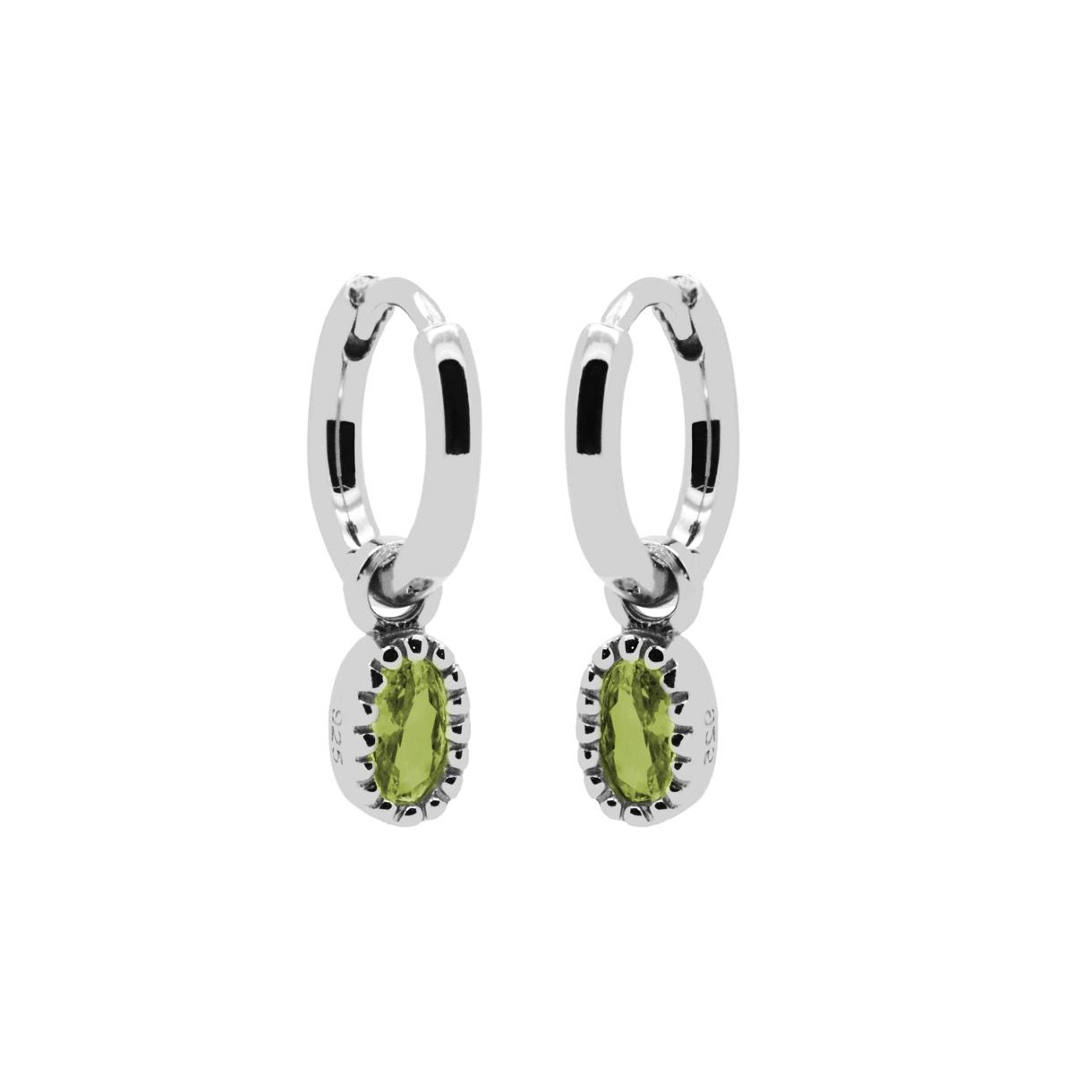 Karma Hinged Hoops Lauren Sieraad Groen oorbellen