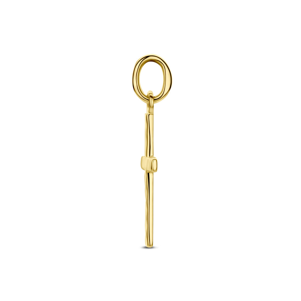 Hanger kruis gediamanteerd 9K geelgoud 15 mm 9 mm