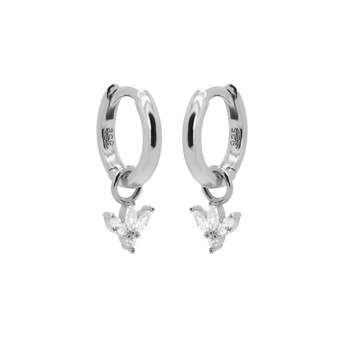 Karma Hinged Hoops Zirconia CLAIRE A96S oorbellen