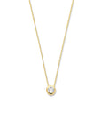 14K geelgoud collier zirkonia 0,5 mm 40 + 2 cm 4018339