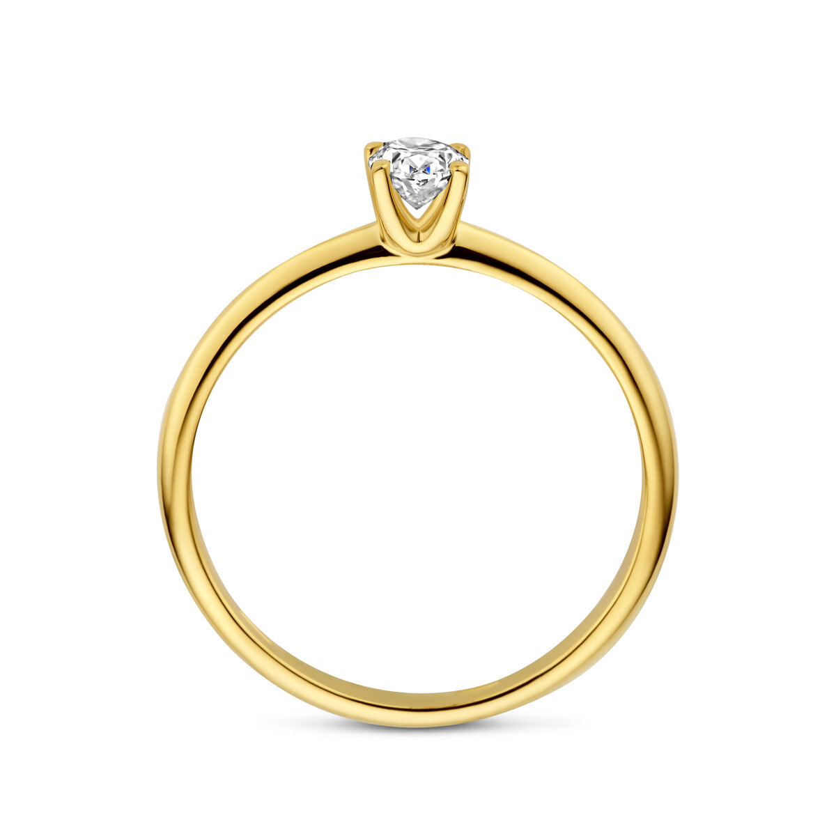 Fantasy Collection Ring lab grown diamant 0.30ct f vs 14K geelgoud