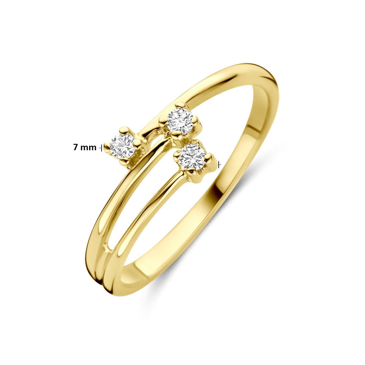 Fantasy Collection Ring zirkonia 14K geelgoud