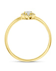 14K Geelgouden Ring Peervormige Zirkonia 4031479