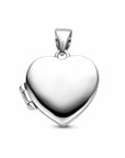 Zilveren gerhodineerde medaillon hart 15,5 mm - 1341574 - PansiteNederland.nl