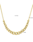14K geelgoud collier 14 mm 42 - 45 cm 4031306 - PansiteNederland.nl