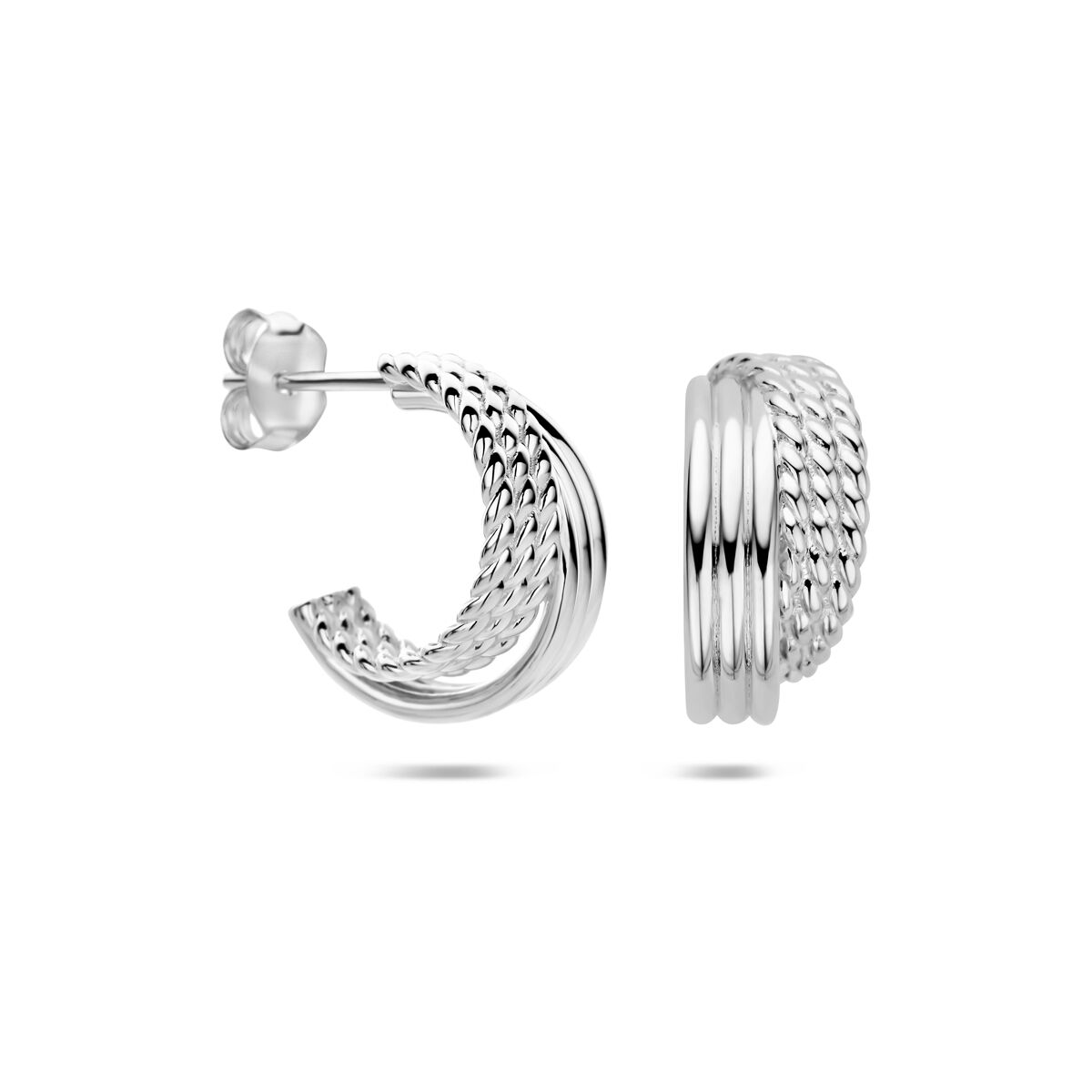 Fantasy Collection Oorbellen 16 mm zilver