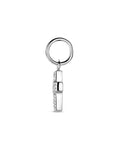 Zilveren gerhodineerde hanger kruis zirkonia 11 mm - 1341714 - PansiteNederland.nl