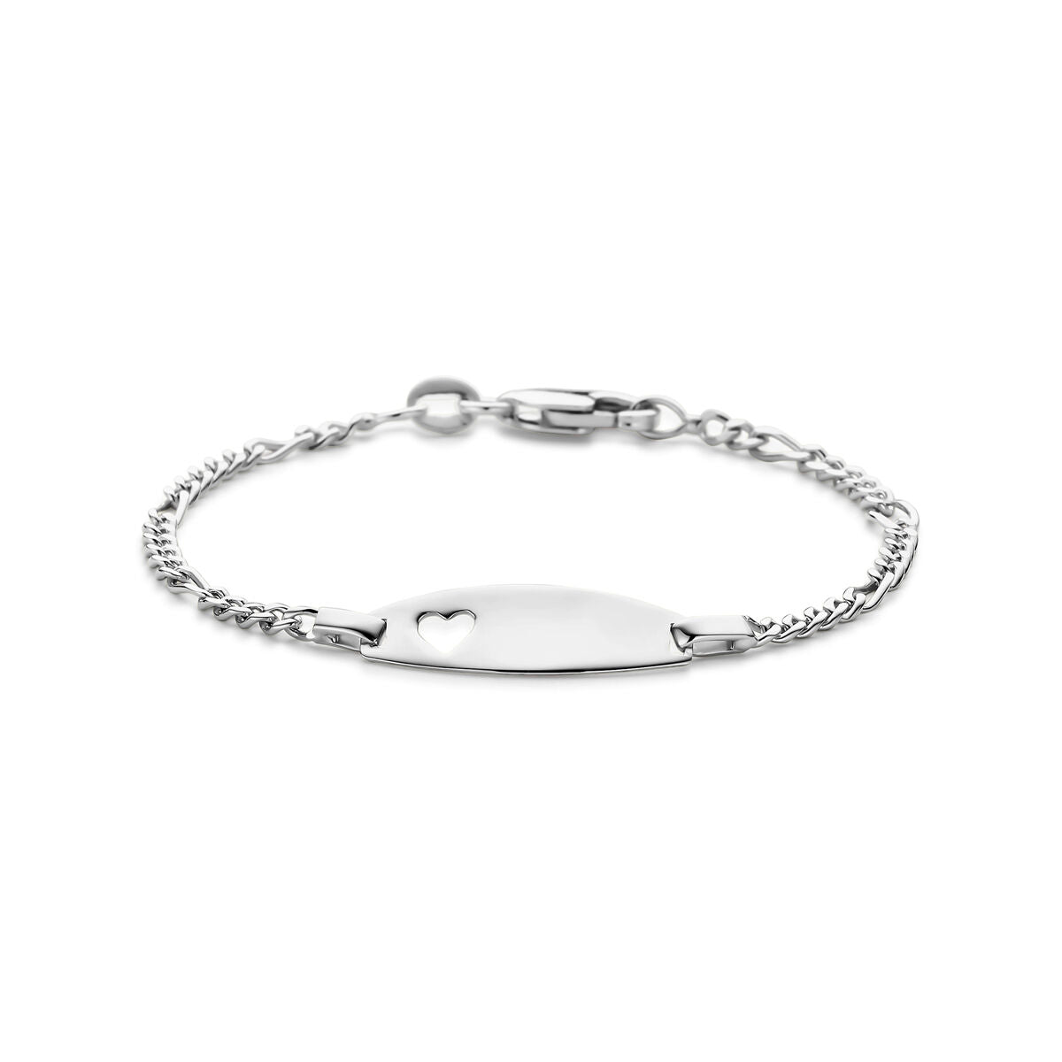 Fantasy Collection Graveerarmband hartje 11 - 13 cm zilver