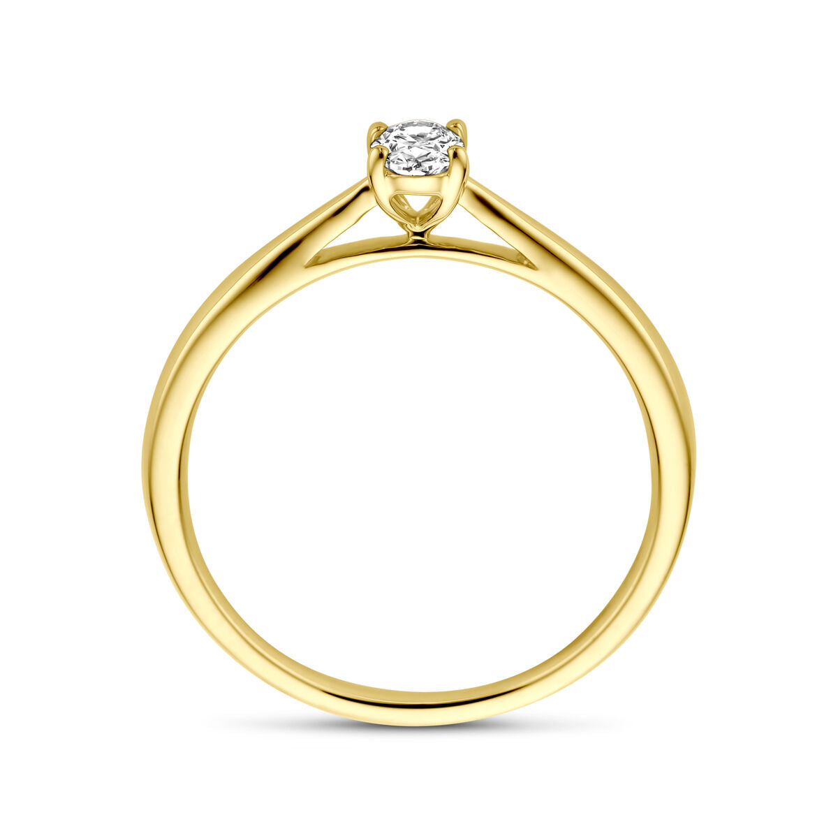 Fantasy Collection Ring lab grown diamant 0.25ct h si 14K geelgoud