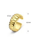 Zilveren vergulde ear cuff 12,5 mm 1 micron - 2104160