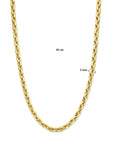 14K Geelgouden collier fantasie schakel 7,0 mm 45 cm 14K geelgoud 4028329 - PansiteNederland.nl