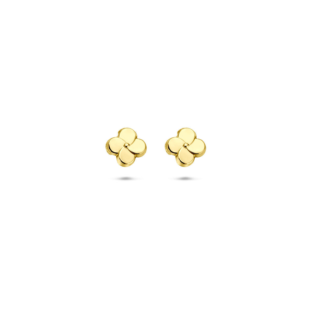 Fantasy Collection Oorbellen bloem 5 mm 14K geelgoud