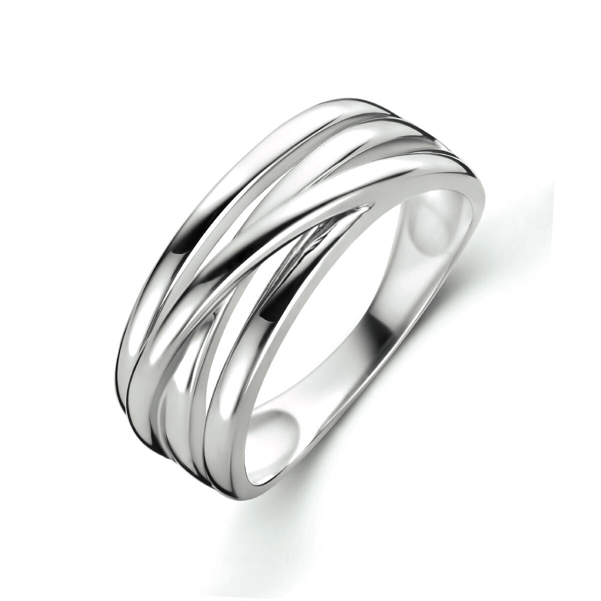 Ring zilver gerhodineerd