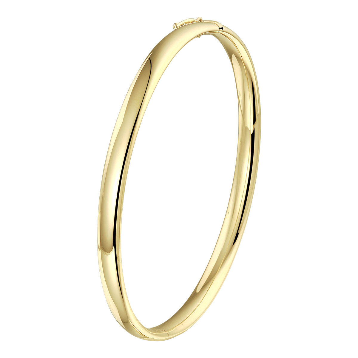Fantasy Collection 9K bangle scharnier ovale buis 5,0 mm 9K geelgoud