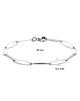 Zilveren Anker Armband 1341776 – Gerhodineerd 925 Zilver 5,1 mm 19 cm