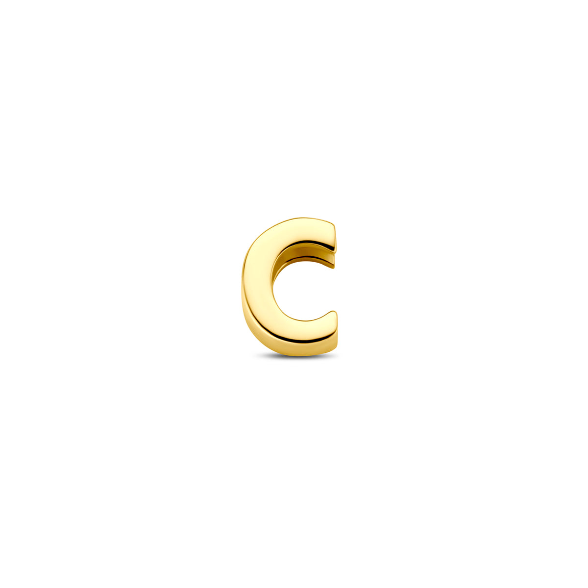 Hanger letter C 5,5 mm 9K geelgoud #Letter_C