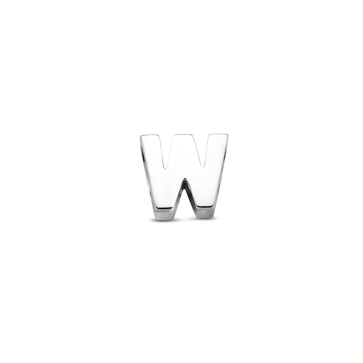 Hanger letter W 6 mm zilver #Letter_W