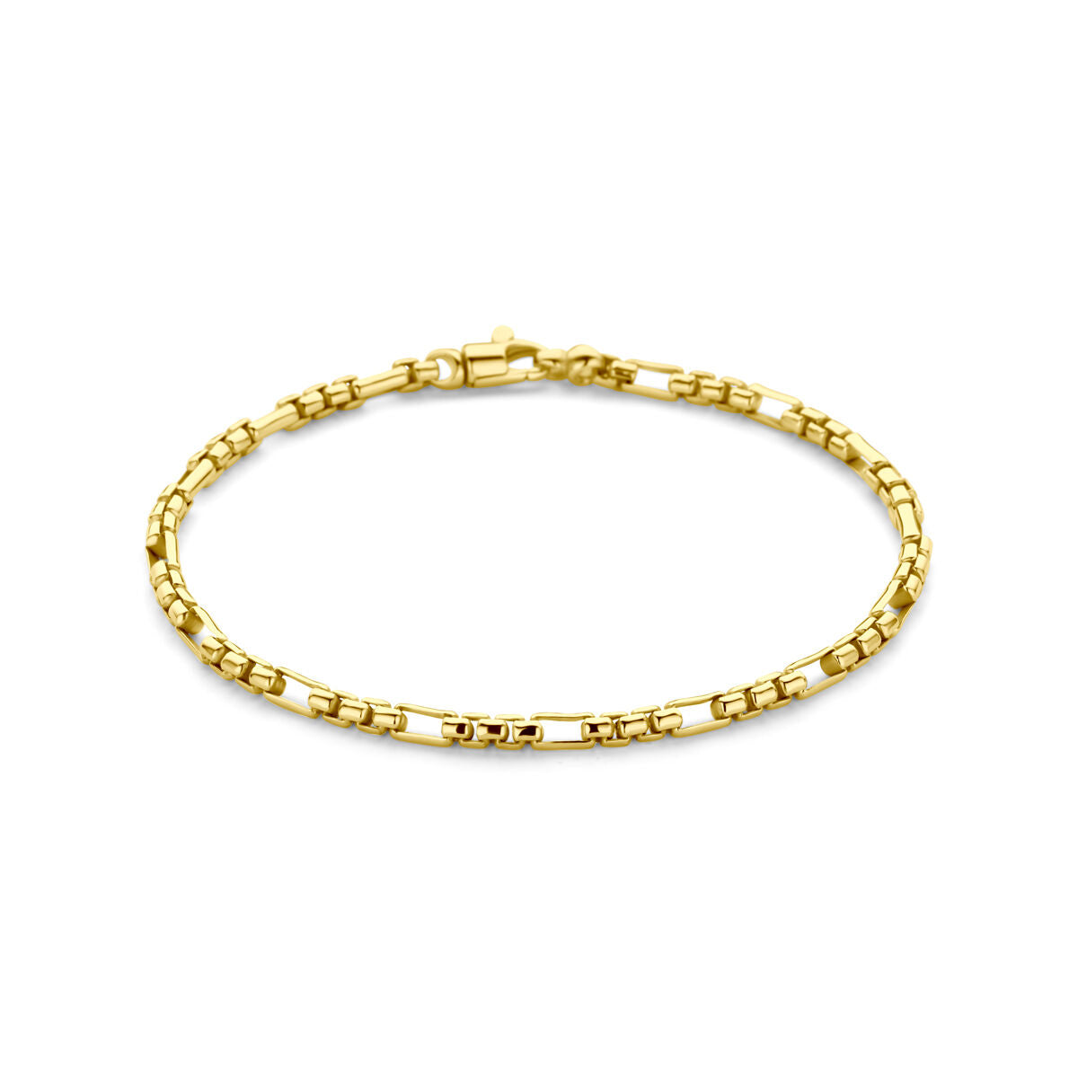Fantasy Collection Armband massief 3,0 mm 19 cm silgold