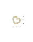 14K geelgouden hanger hartje diamant 0.04ct h si 5 mm - 4033300 - PansiteNederland.nl