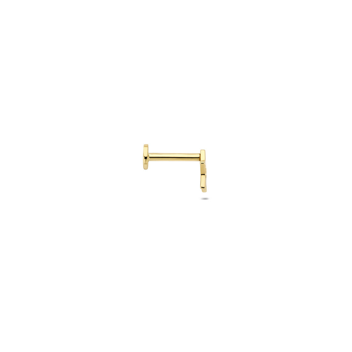 Fantasy Collection Flat back piercing ster 5 mm 14K geelgoud