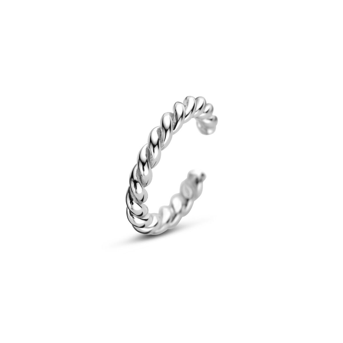 Fantasy Collection Ear cuff gedraaid 12,5 mm zilver oorbellen