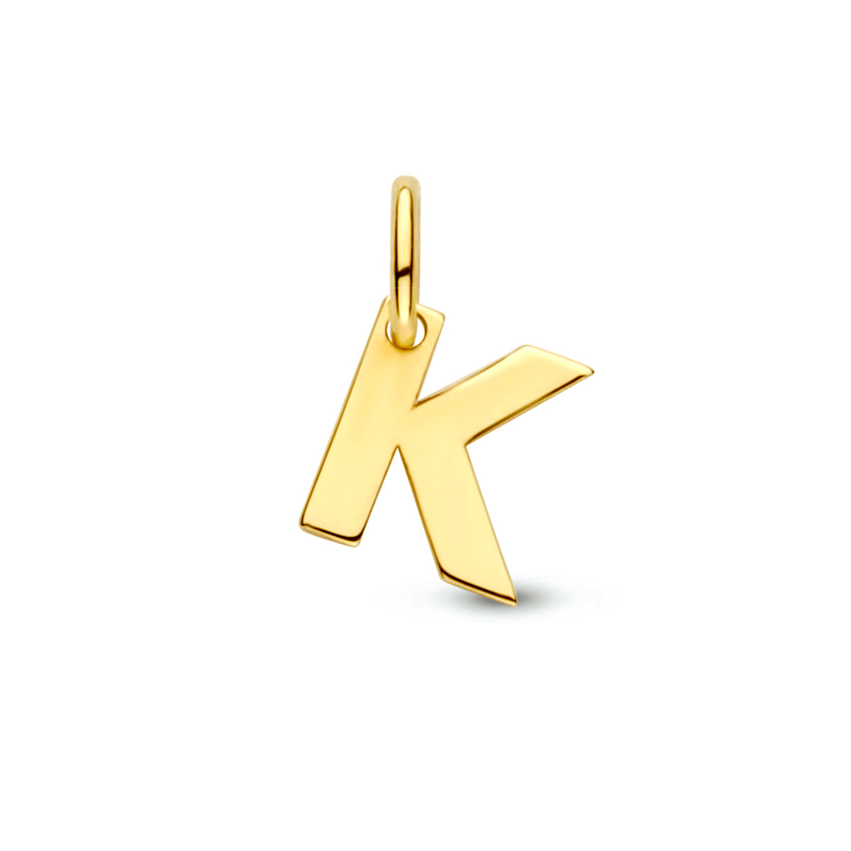 Hanger letter K 9K geelgoud #Letter_K