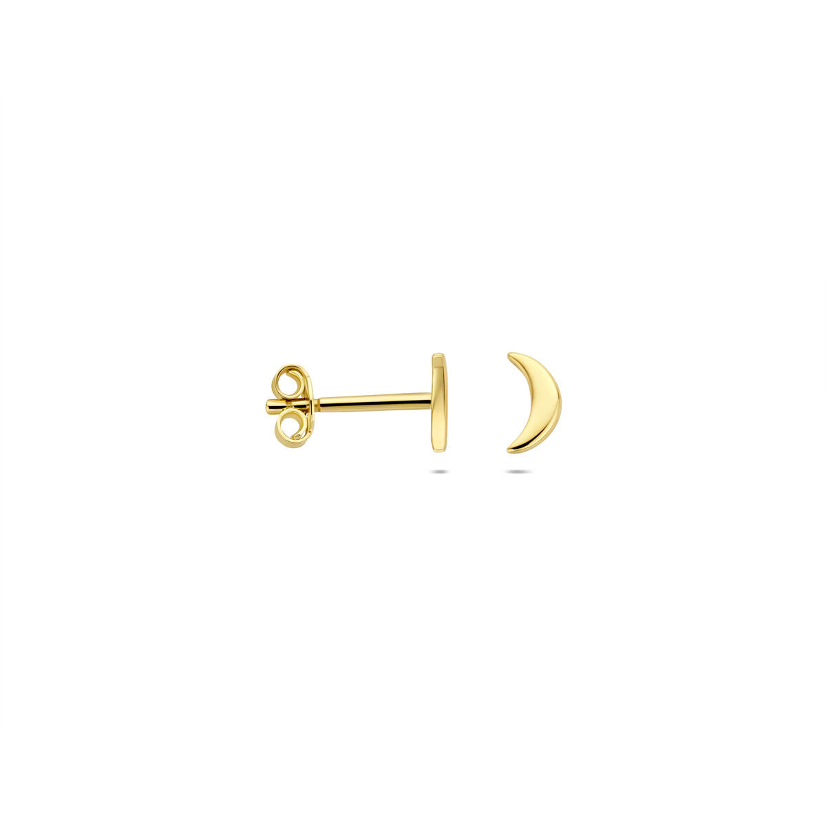 Fantasy Collection Oorbellen maan 5,5 mm 14K geelgoud