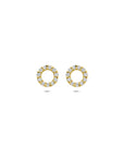 9K Geelgouden 9k oorknoppen zirkonia 6,5 mm - 8000269