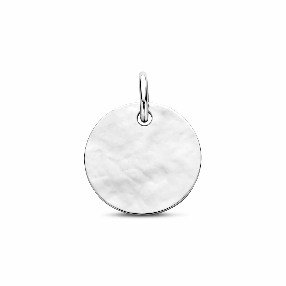 Fantasy Collection Graveerhanger gehamerd 15 mm zilver