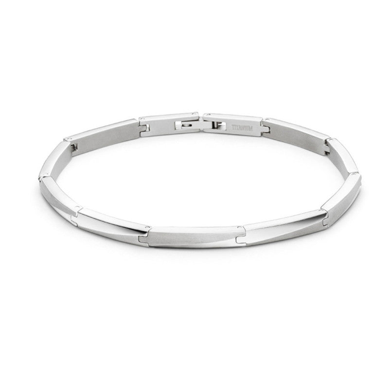 Boccia Titanium Armband 03059-01 Zilverkleurig 210 mm