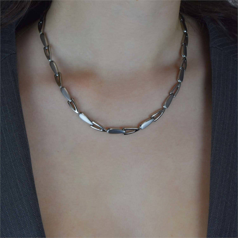 Boccia Titanium Ketting 08039-01 Zilverkleurig 450 mm
