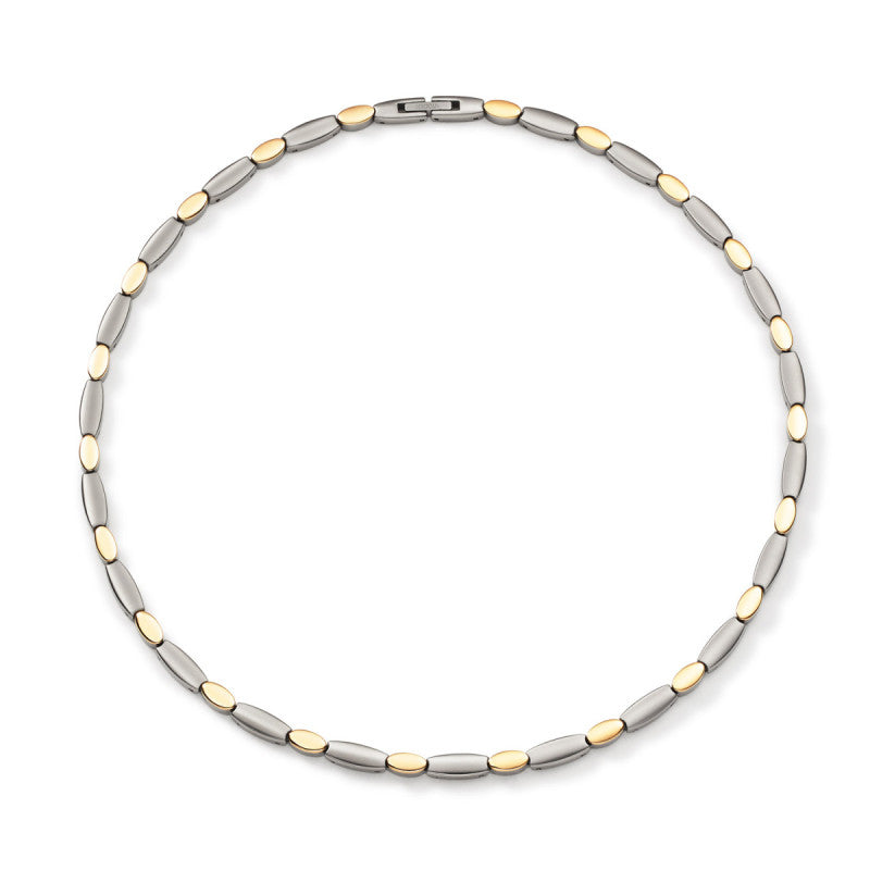 Boccia Titanium Ketting 08090-02 Bicolor (geel/wit) 500 mm