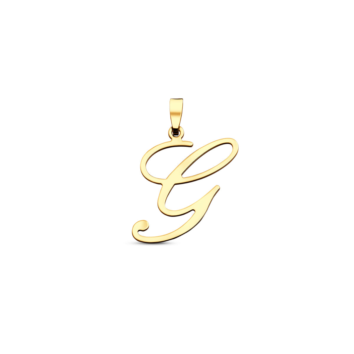Hanger sierletter G 21 mm 14K geelgoud #Letter_G