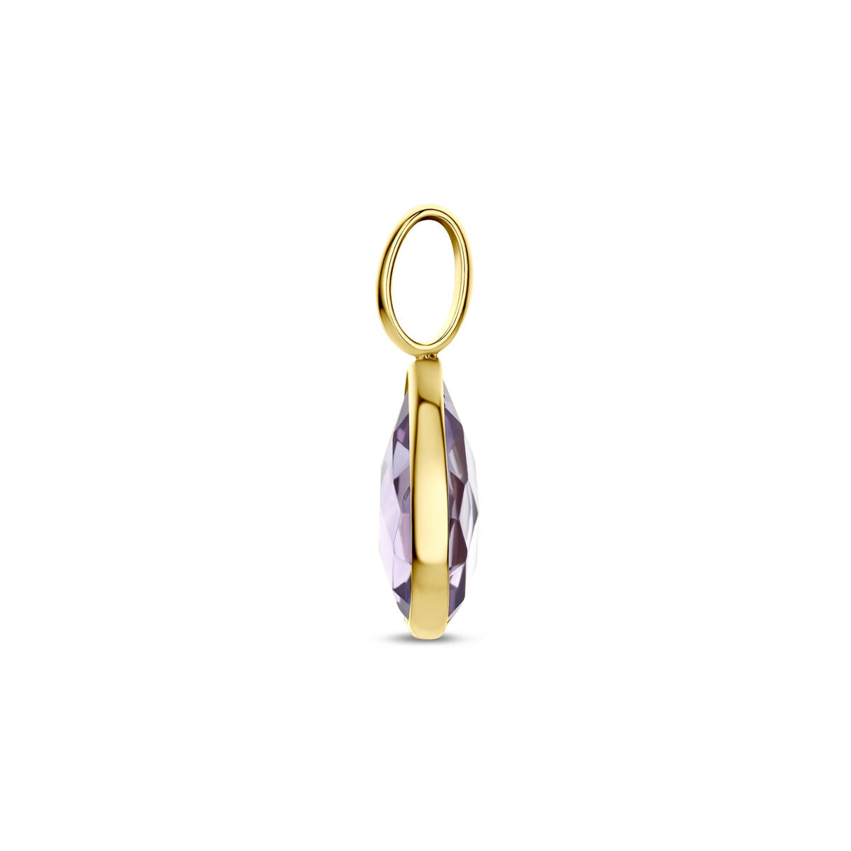 Hanger amethist 9K geelgoud 10,5 mm