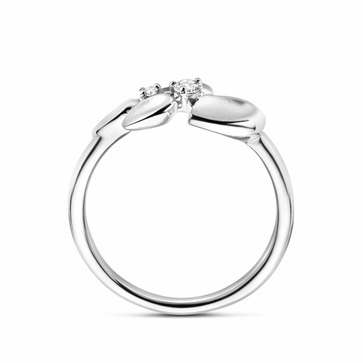 Fantasy Collection Ring zirkonia poli/mat zilver