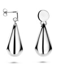 Zilveren gerhodineerde oorhangers druppel 41 mm - 1341742 - PansiteNederland.nl